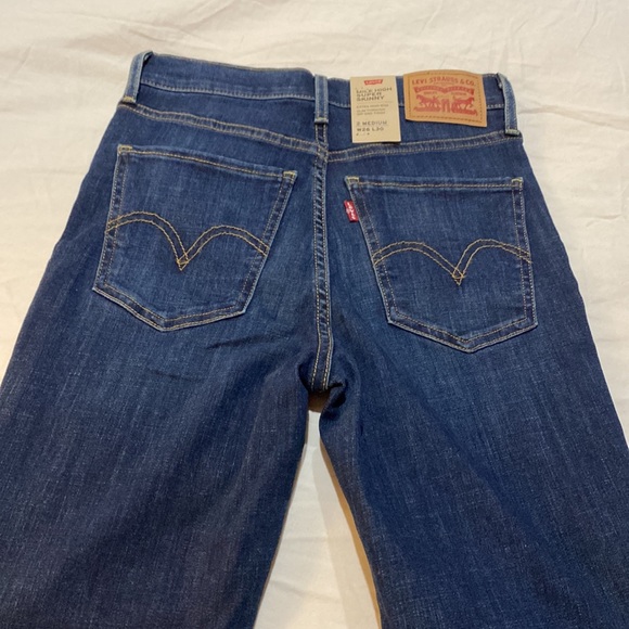 Levi’s Mile high super skinny blue jeans, 26, NWT - Picture 7 of 9